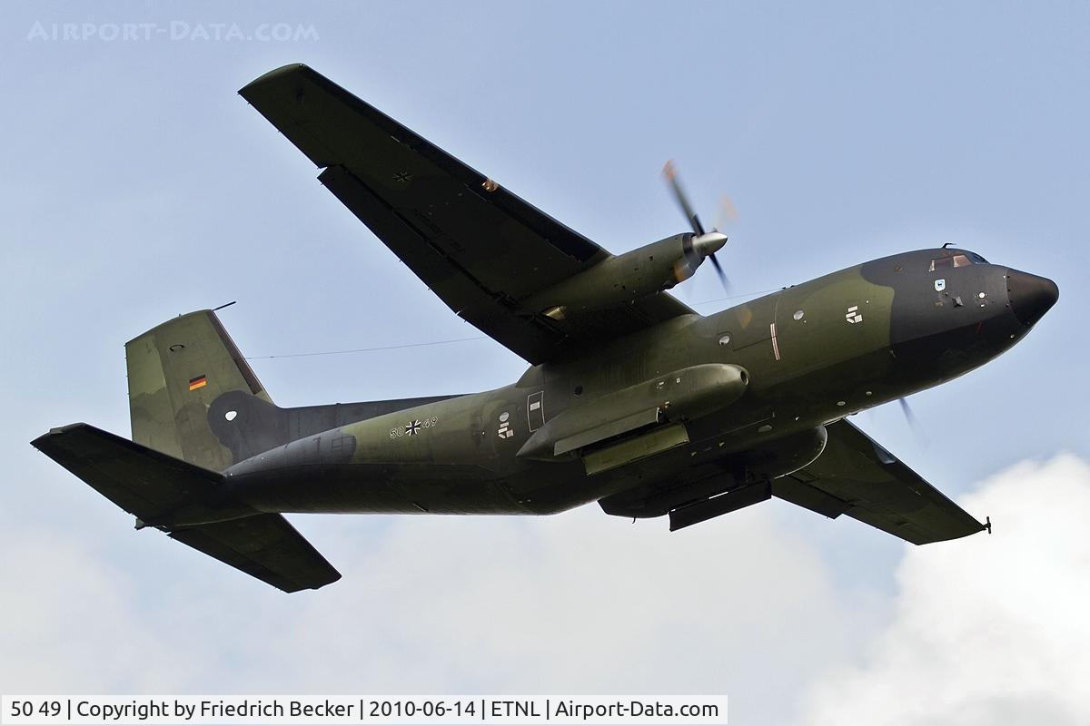 50 49, Transall C-160D C/N D71, departing via RW10