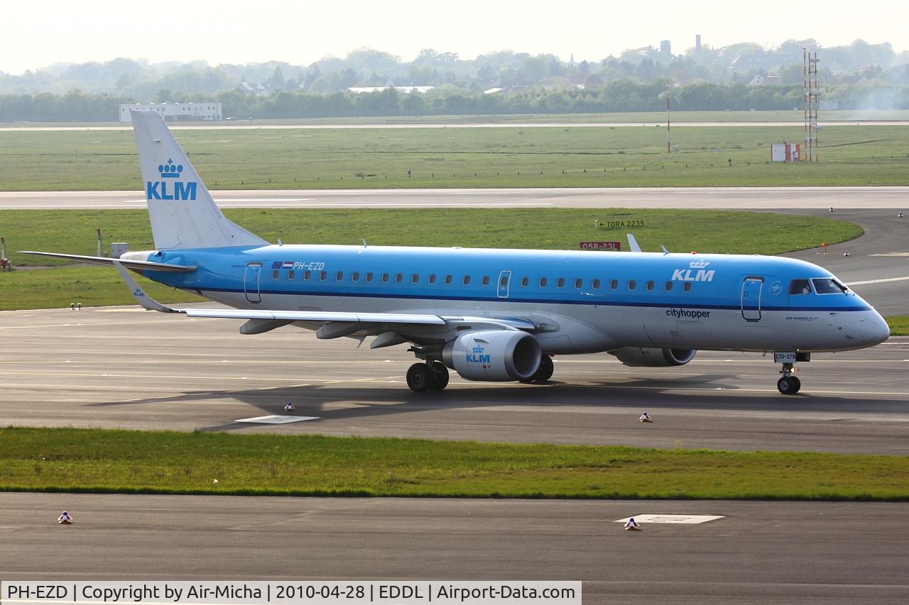 PH-EZD, 2009 Embraer 190LR (ERJ-190-100LR) C/N 19000279, KLM Cityhopper, Embraer ERJ-190STD (ERJ-190-100), CN: 19000279