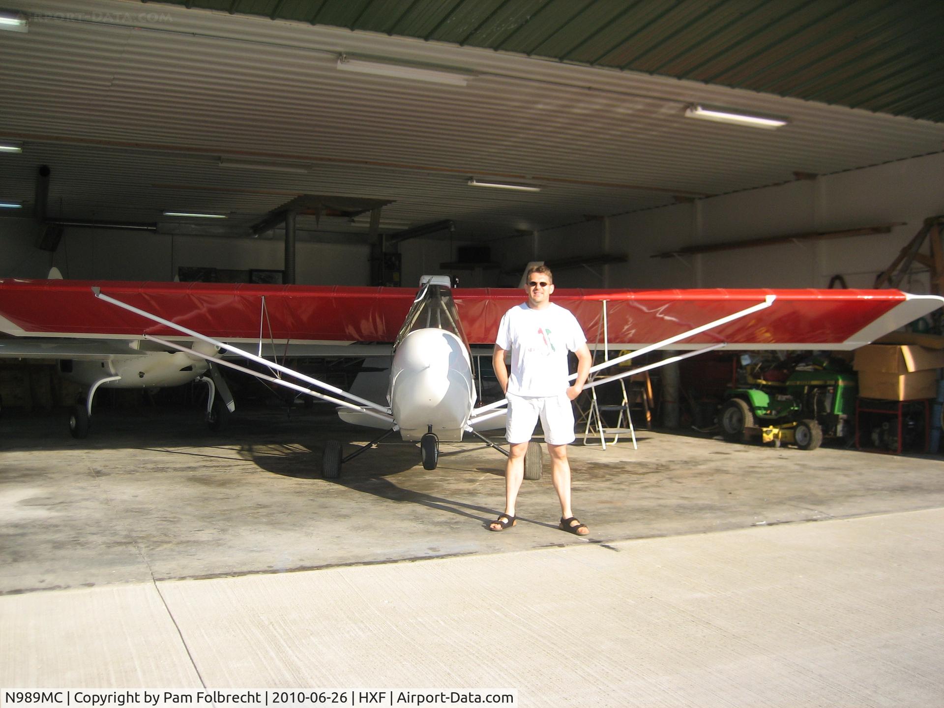N989MC, 2006 Quad City Challenger II C/N CH2-0403-2317, Hangered at HXF w/ owner Paul Folbrecht