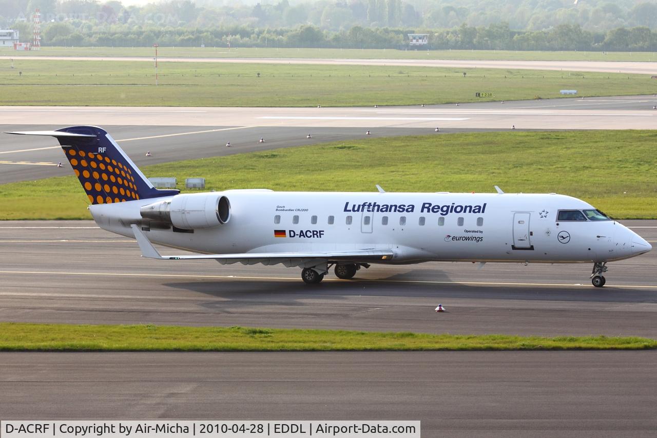 D-ACRF, 2002 Bombardier CRJ-200ER (CL-600-2B19) C/N 7619, Eurowings, Canadair CL-600-2B19 Regional Jet CRJ-200ER, CN: 7619, Aircraft Name: Goch