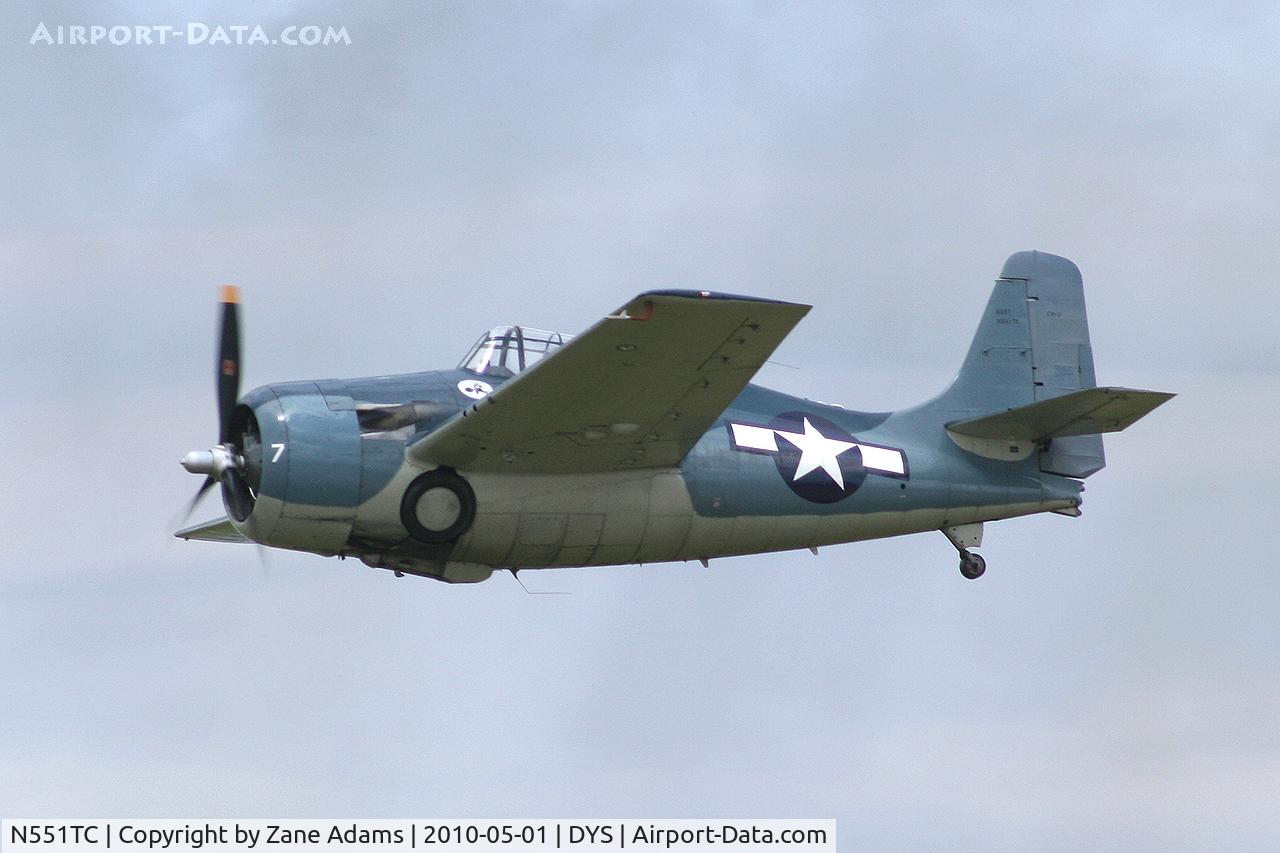 N551TC, 1944 General Motors (Grumman) FM-2 Wildcat C/N 47160, At the B-1B 25th Anniversary Airshow - Big Country Airfest, Dyess AFB, Abilene, TX
