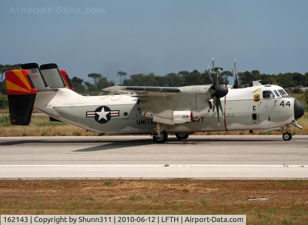 162143, 1985 Grumman C-2A Greyhound C/N 23, Landing rwy 23