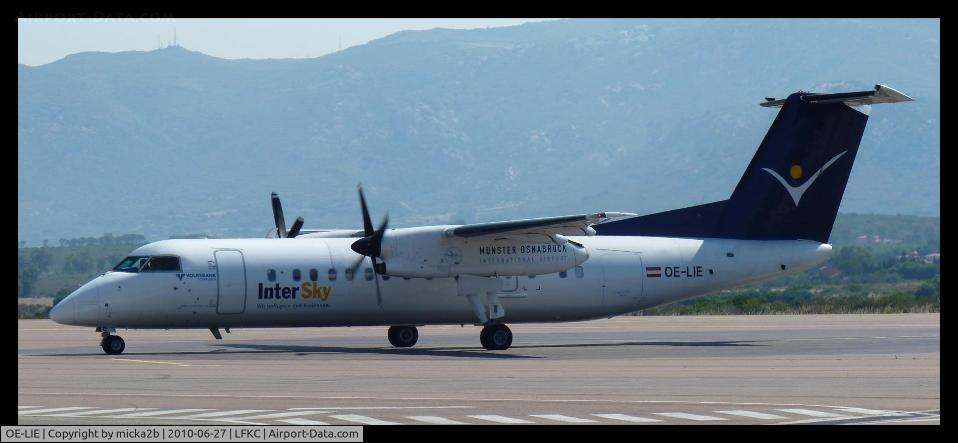 OE-LIE, 2000 De Havilland Canada DHC-8-315Q Dash 8 C/N 546, Parked.