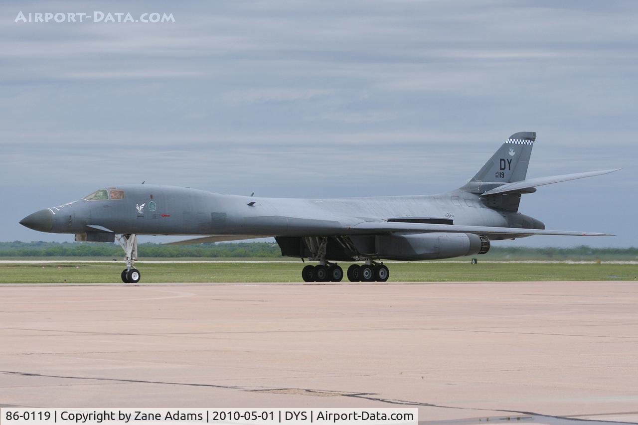 86-0119, 1986 Rockwell B-1B Lancer C/N 79, At the B-1B 25th Anniversary Airshow - Big Country Airfest, Dyess AFB, Abilene, TX