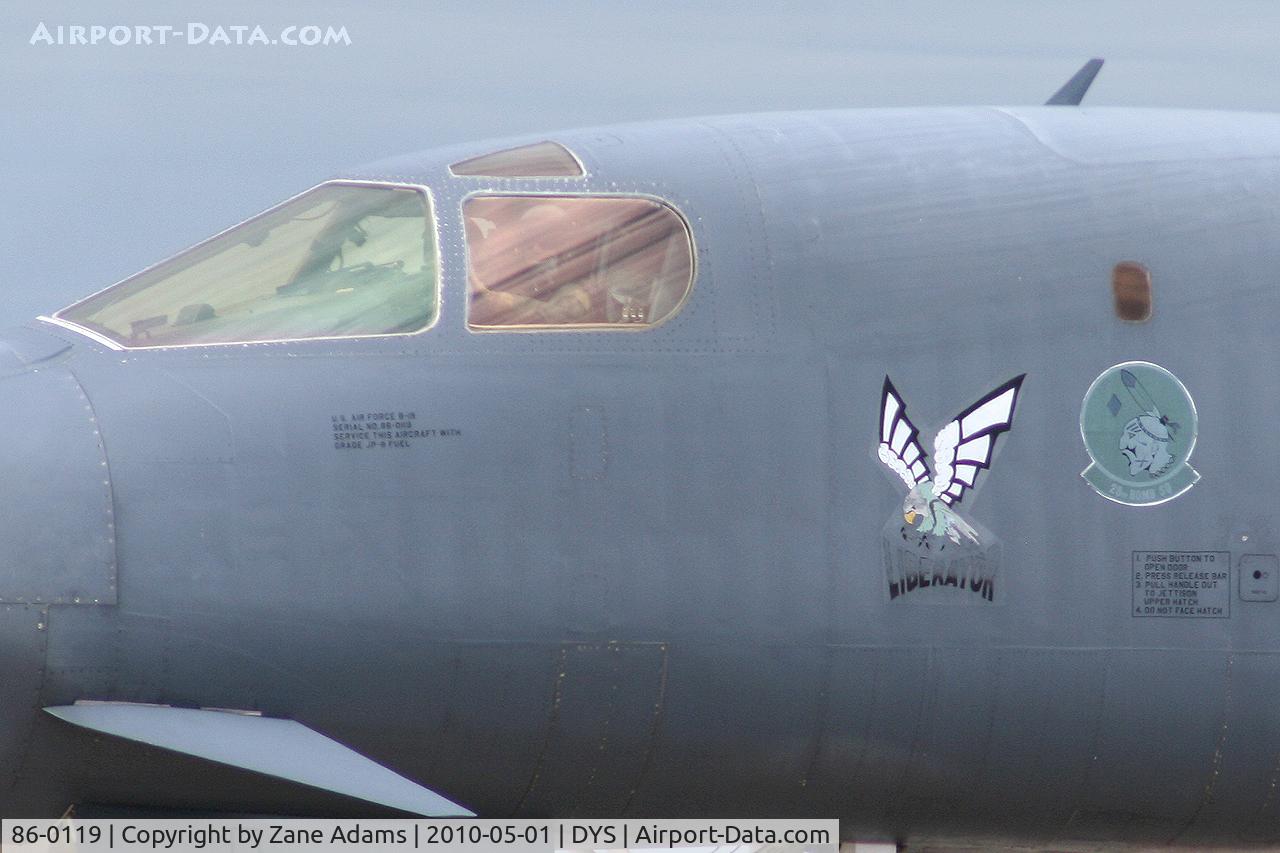 86-0119, 1986 Rockwell B-1B Lancer C/N 79, At the B-1B 25th Anniversary Airshow - Big Country Airfest, Dyess AFB, Abilene, TX