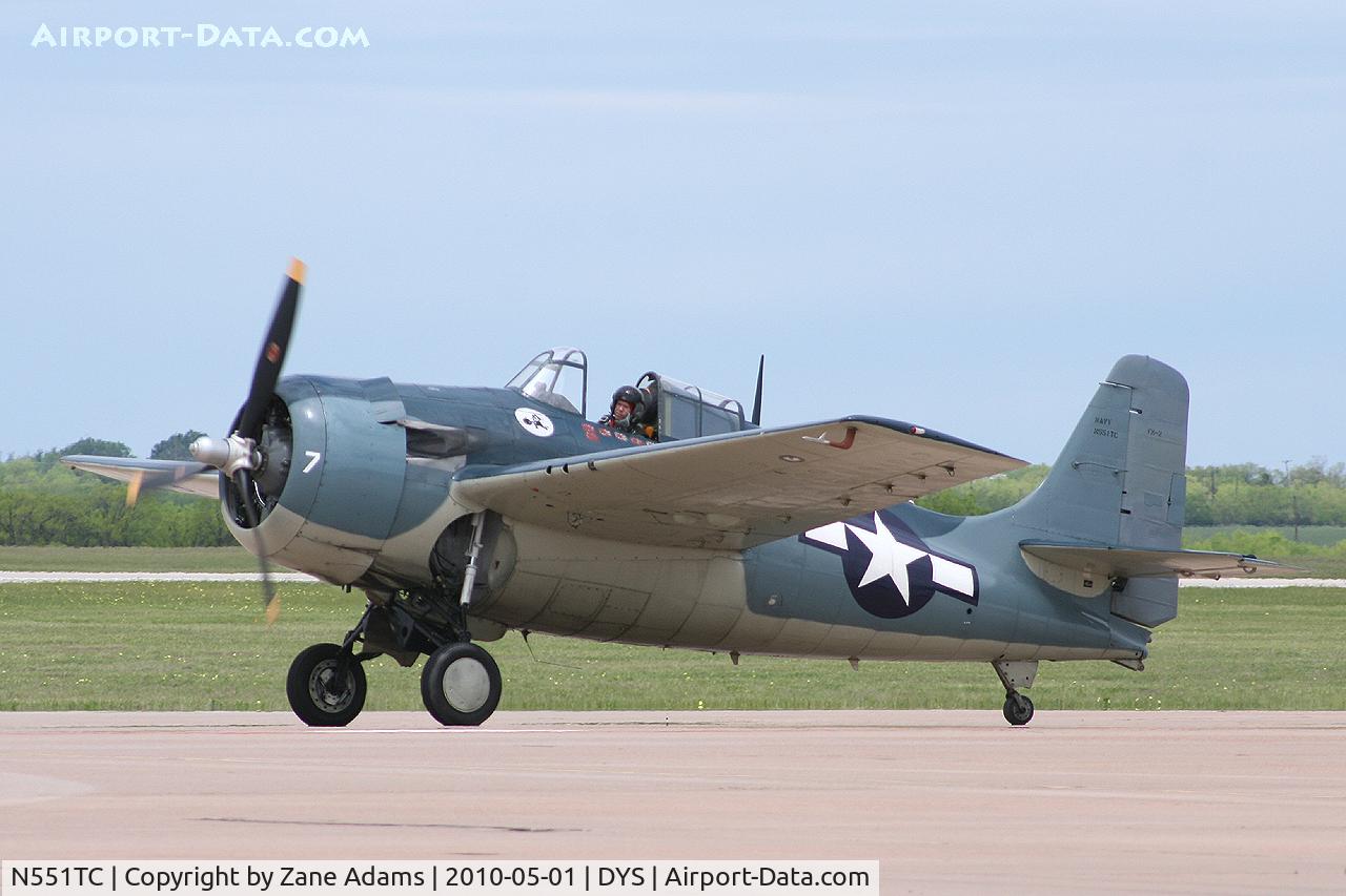 N551TC, 1944 General Motors (Grumman) FM-2 Wildcat C/N 47160, At the B-1B 25th Anniversary Airshow - Big Country Airfest, Dyess AFB, Abilene, TX