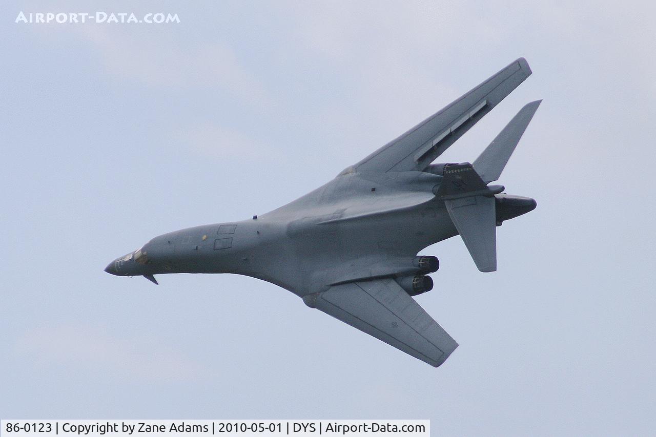 86-0123, 1986 Rockwell B-1B Lancer C/N 83, At the B-1B 25th Anniversary Airshow - Big Country Airfest, Dyess AFB, Abilene, TX