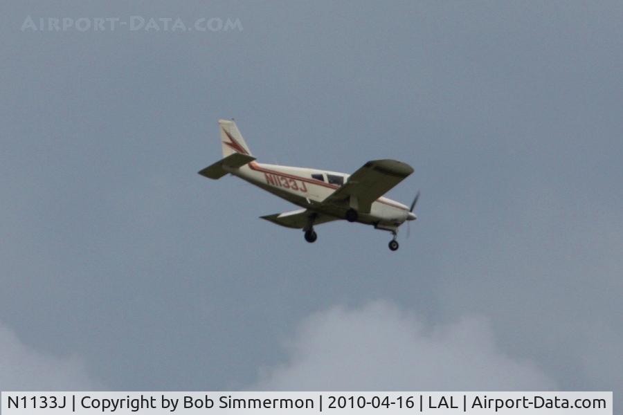 N1133J, 1967 Piper PA-28R-180 Cherokee Arrow C/N 28R-30229, Arriving at Lakeland, Florida during Sun N Fun 2010.
