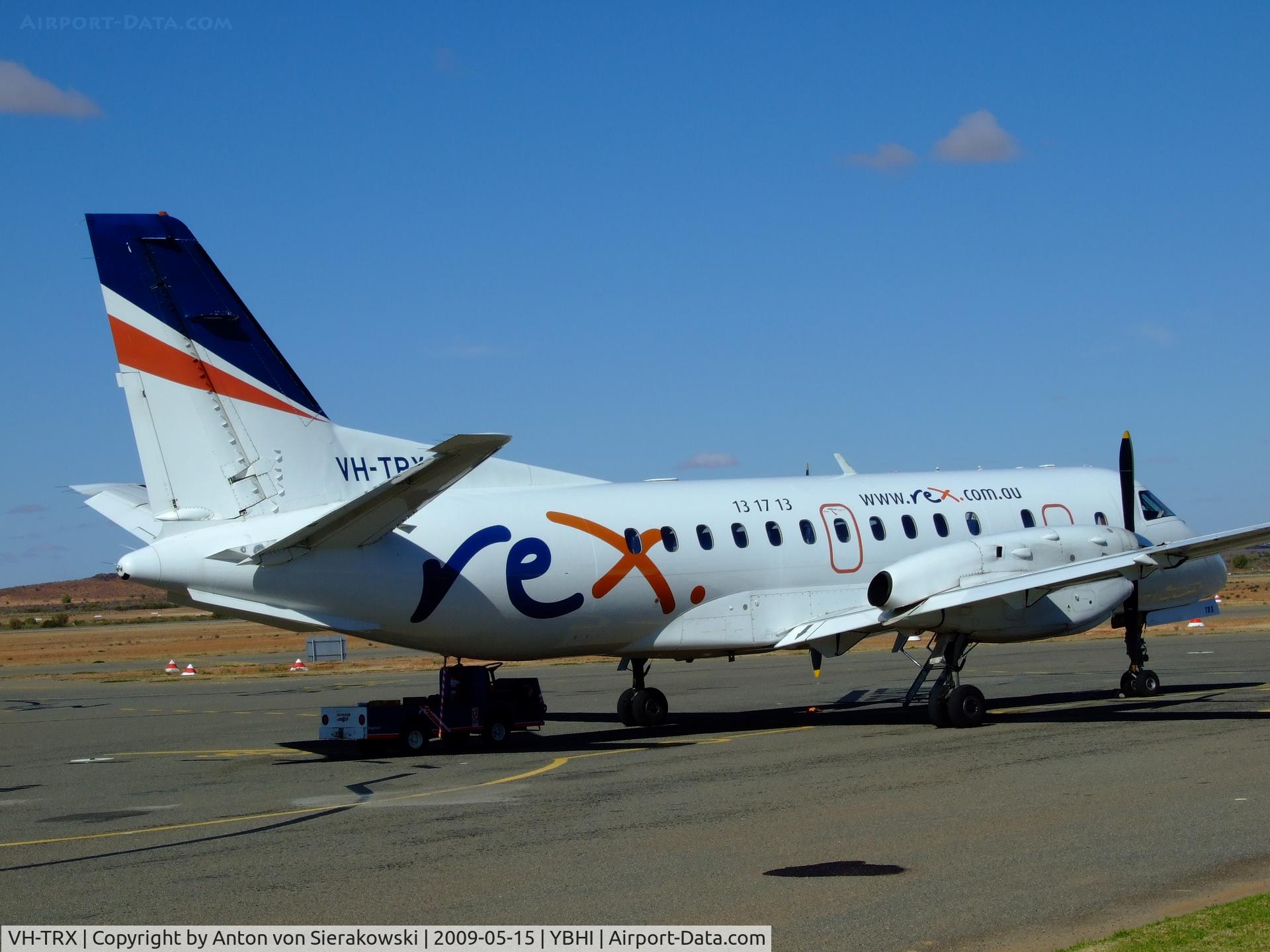 VH-TRX, 1992 Saab 340B C/N 340B-287, NSW Regional carrier Rex Aviation