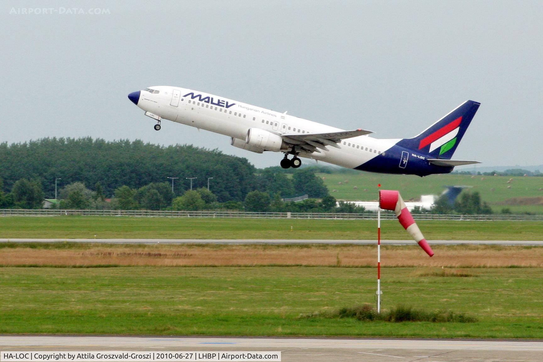 HA-LOC, 2003 Boeing 737-8Q8 C/N 32797, Budapest Ferihegy 1 Airport. Start.