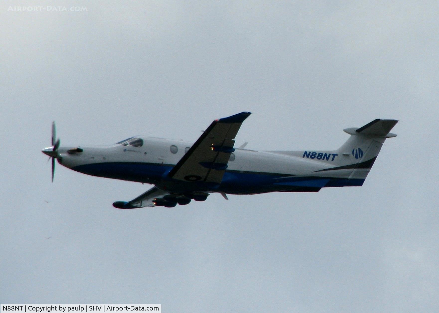 N88NT, 1999 Pilatus PC-12/45 C/N 285, Off of 14 at Shreveport Regional.