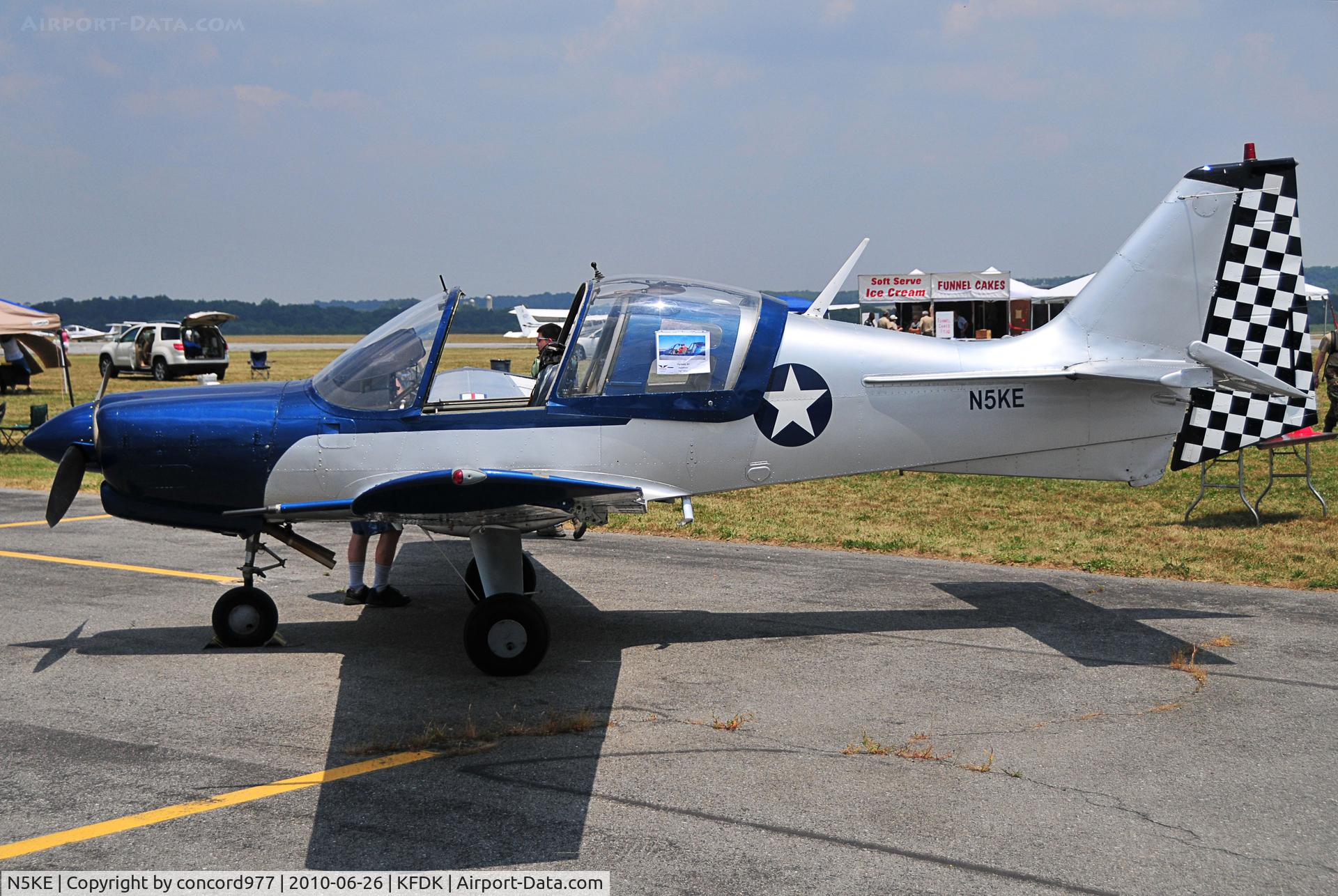 N5KE, 1972 Scottish Aviation Sk.61D Bulldog C/N BH100/155, Seen at KFDK on 6/26/2010