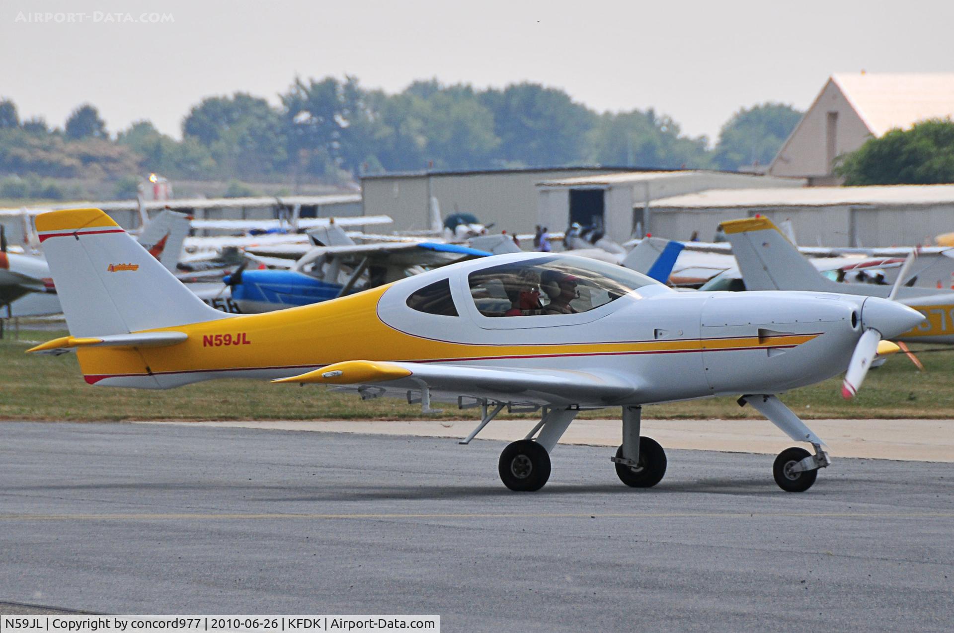 N59JL, 2007 Arion Lightning LS-1 C/N 20, Seen at KFDK on 6/26/2010
