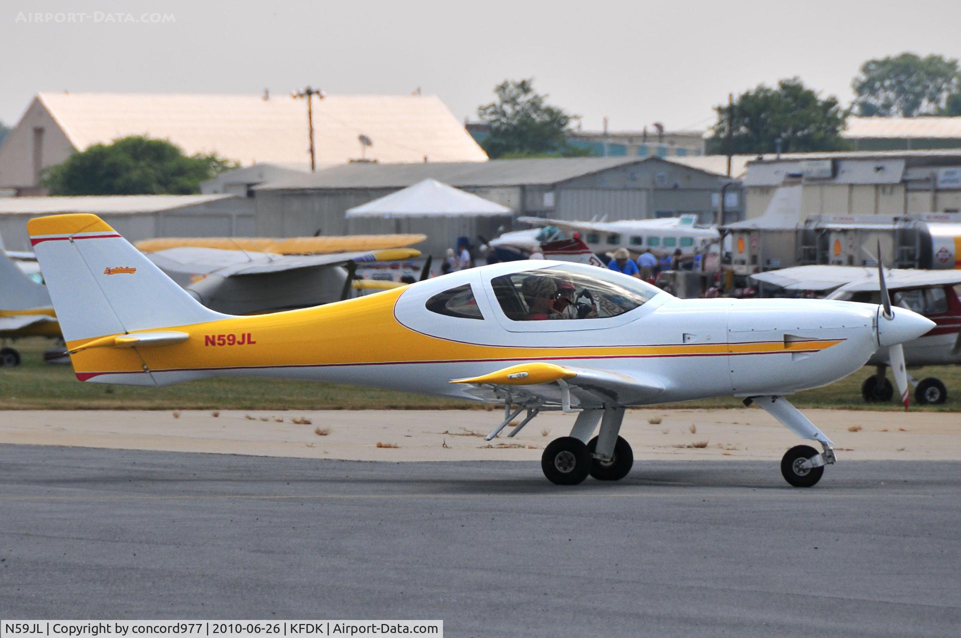 N59JL, 2007 Arion Lightning LS-1 C/N 20, Seen at KFDK on 6/26/2010