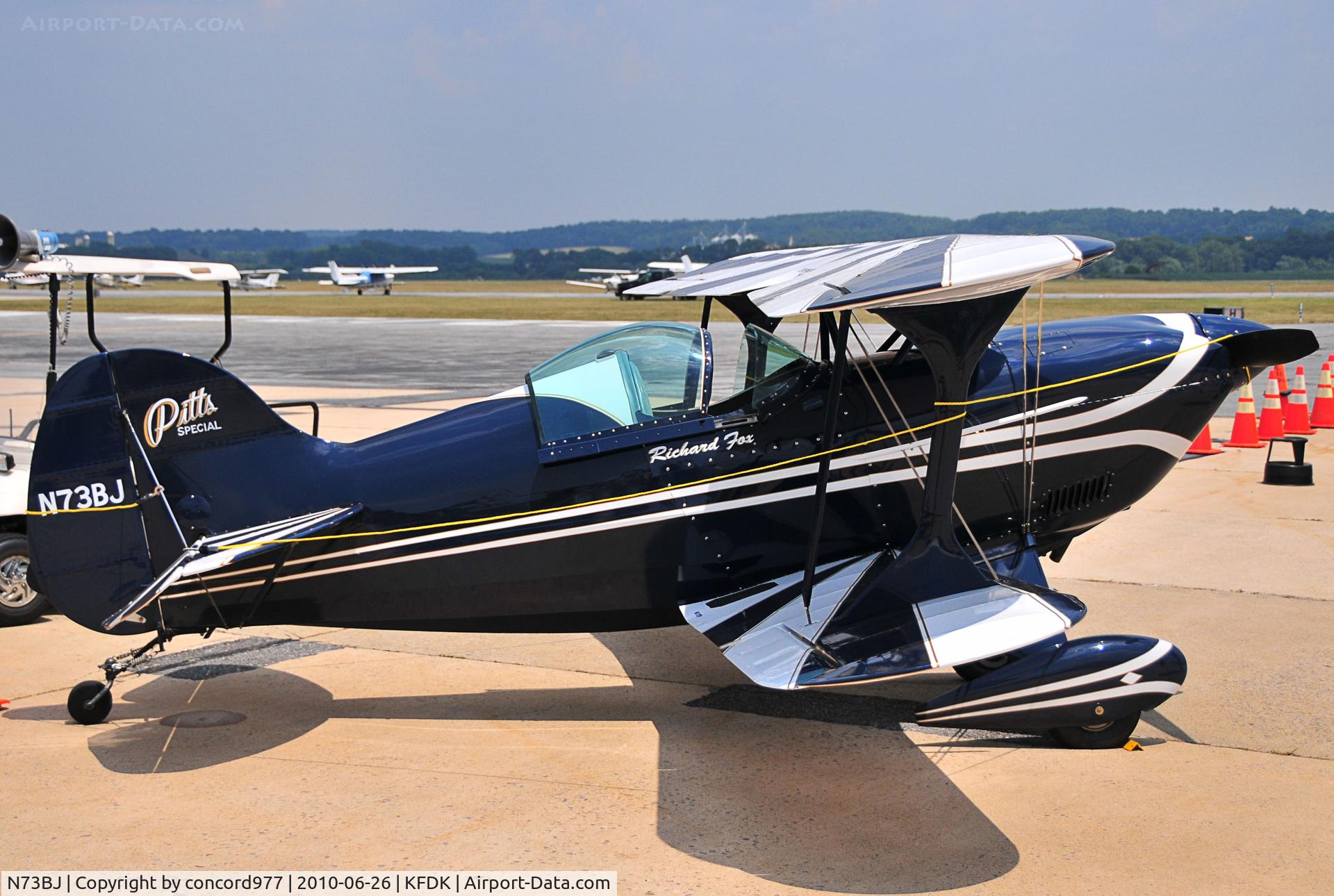 N73BJ, 1983 Pitts S-1S Special C/N BJ-2, Seen at KFDK on 6/26/2010