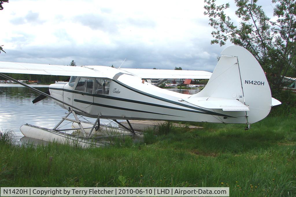 N1420H, 1949 Aeronca 15AC Sedan C/N 15AC-477, 1949 Aeronca 15AC, c/n: 15AC-477 on Lake Hood