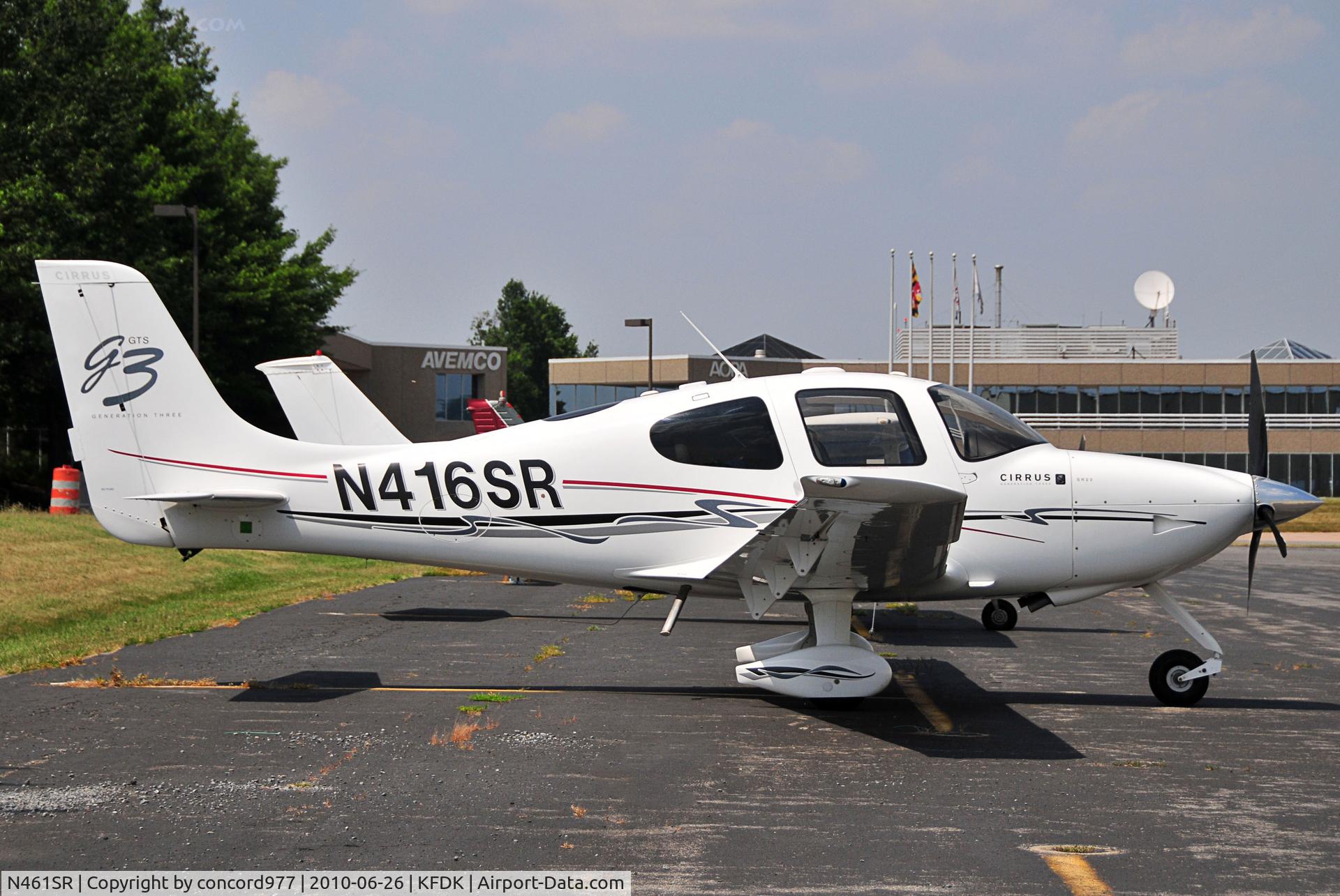 N461SR, 2007 Cirrus SR22 G3 Turbo C/N 2604, Seen at KFDK on 6/26/2010