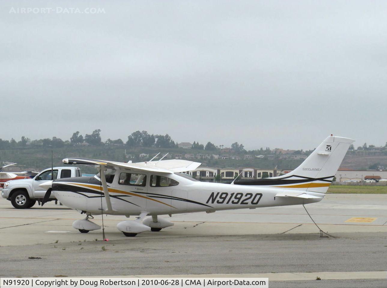 N91920, 2007 Cessna 182T Skylane C/N 18281921, 2007 Cessna 182T SKYLANE, Lycoming IO-540-AB1A5 230 Hp, three-blade CS McCauley prop, 92 gals. 88 usable.