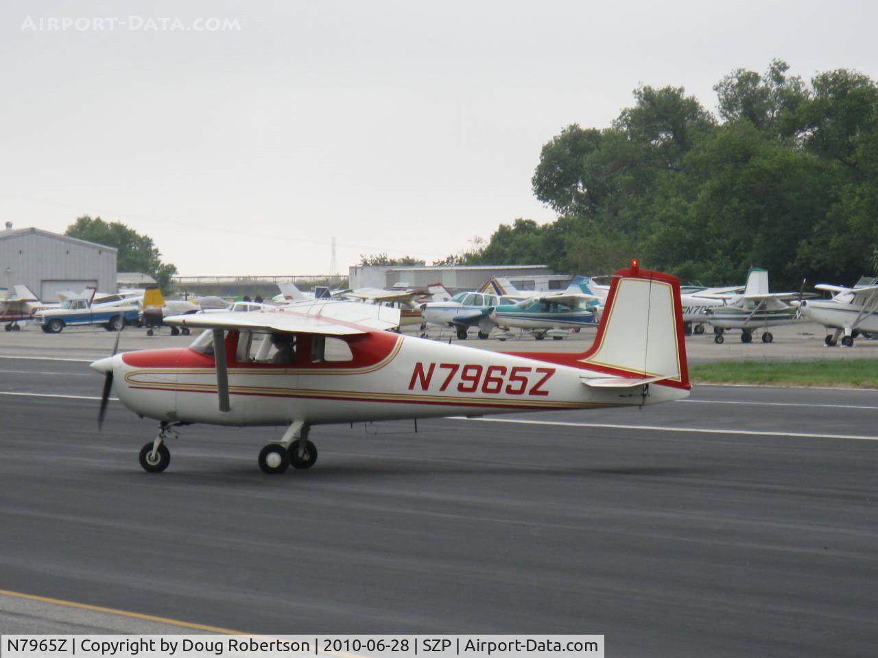 N7965Z, 1963 Cessna 150C C/N 15060065, 1963 Cessna 150, Continental O-200 100 Hp, taxi