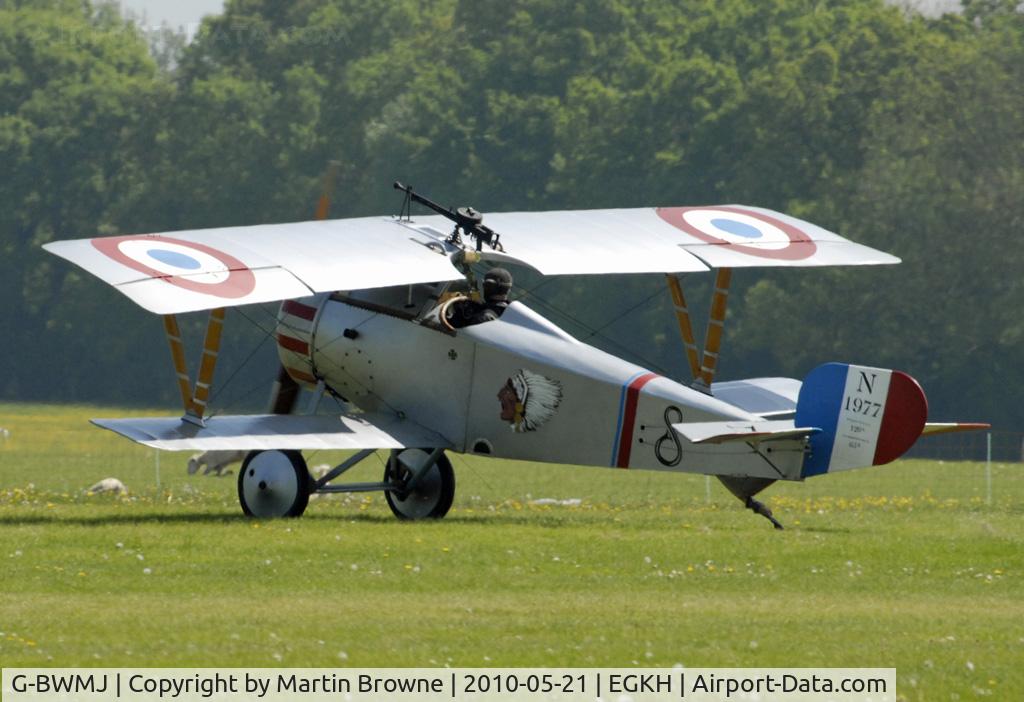 G-BWMJ, 1981 Nieuport 17 Scout Replica C/N PFA 121-12351, SHOT AT HEADCORN