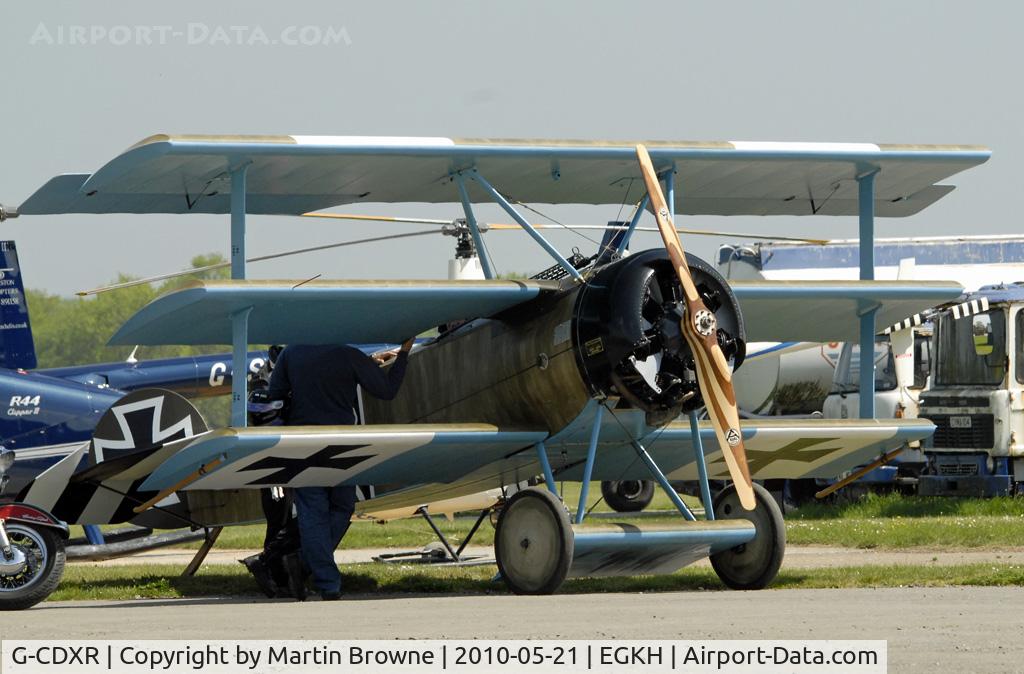 G-CDXR, 2006 Fokker Dr.1 Triplane Replica C/N PFA 238-14043, SHOT AT HEADCORN