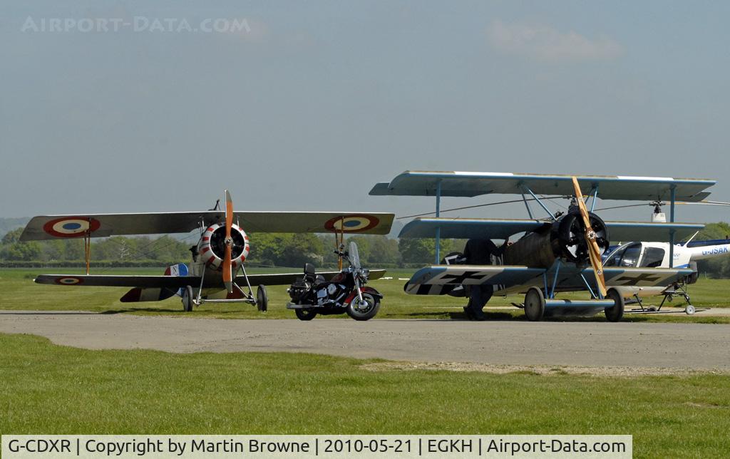 G-CDXR, 2006 Fokker Dr.1 Triplane Replica C/N PFA 238-14043, TWO TOGETHER