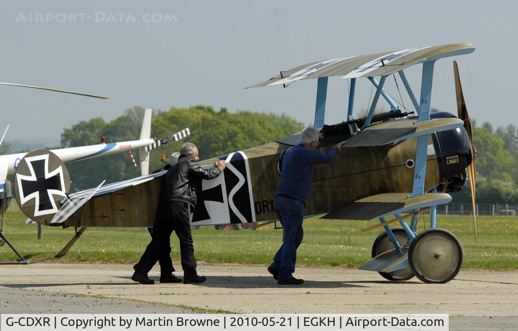G-CDXR, 2006 Fokker Dr.1 Triplane Replica C/N PFA 238-14043, SHOT AT HEADCORN