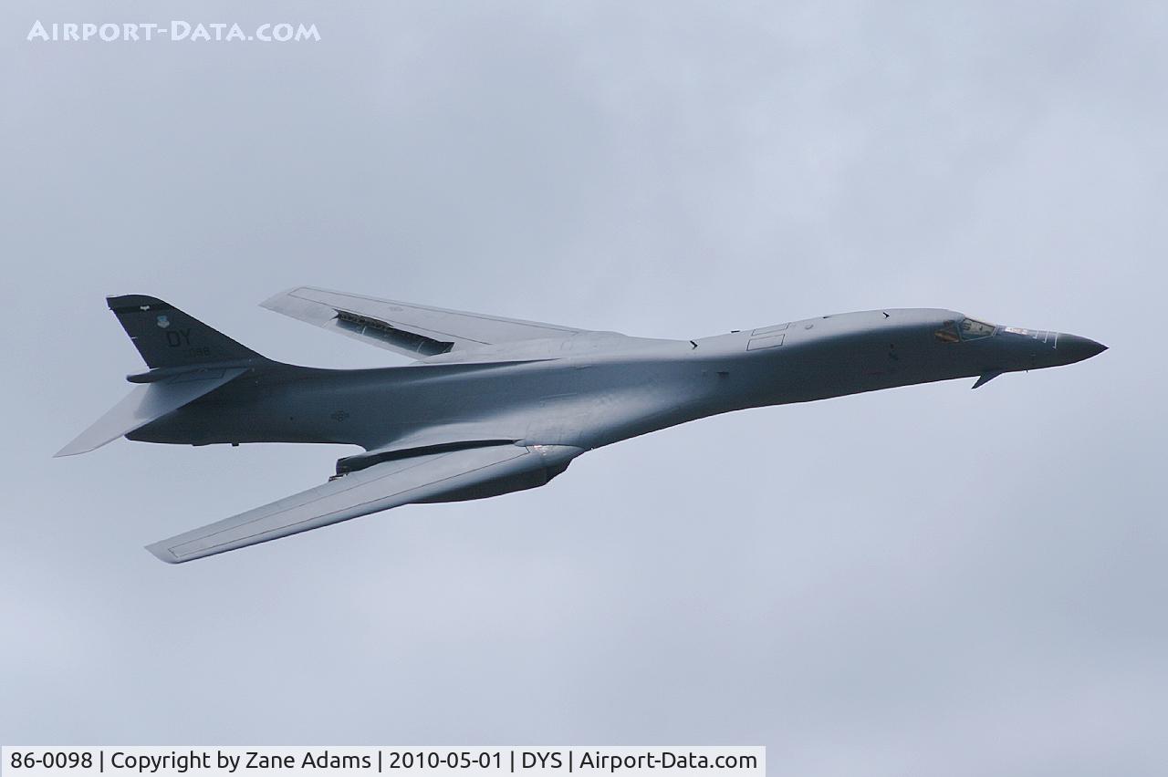 86-0098, 1986 Rockwell B-1B Lancer C/N 58, At the B-1B 25th Anniversary Airshow - Big Country Airfest, Dyess AFB, Abilene, TX