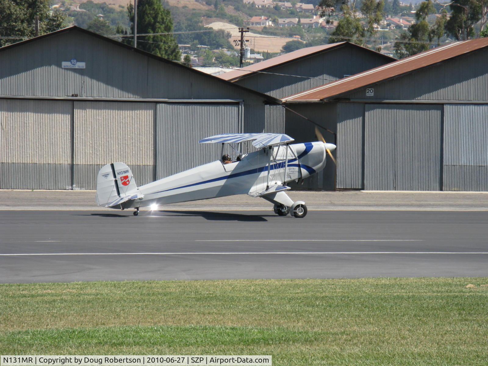 N131MR, 1954 Bucker E3B Jungmann C/N 468, 1954 Bucker JUNGMANN E3B, Lycoming O&VO-360 with Ellison Throttle Body Injectio 180 Hp, taxi