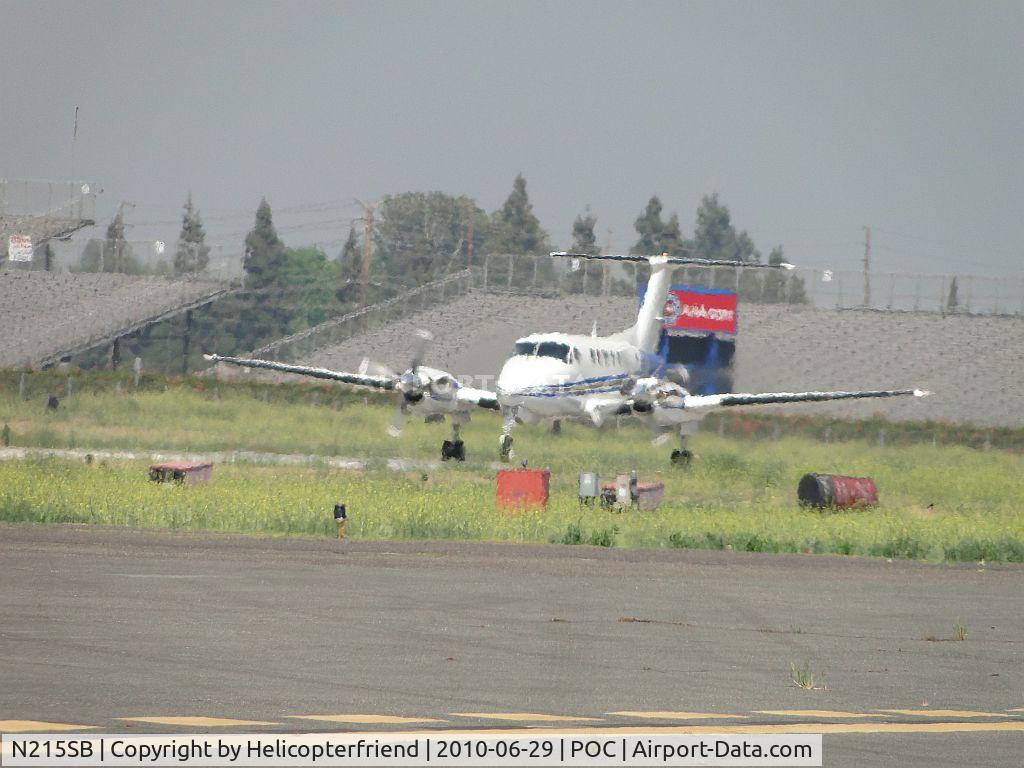 N215SB, 1978 Beech A200 C/N BC-57, Starting westbound roll for take off runway 26L