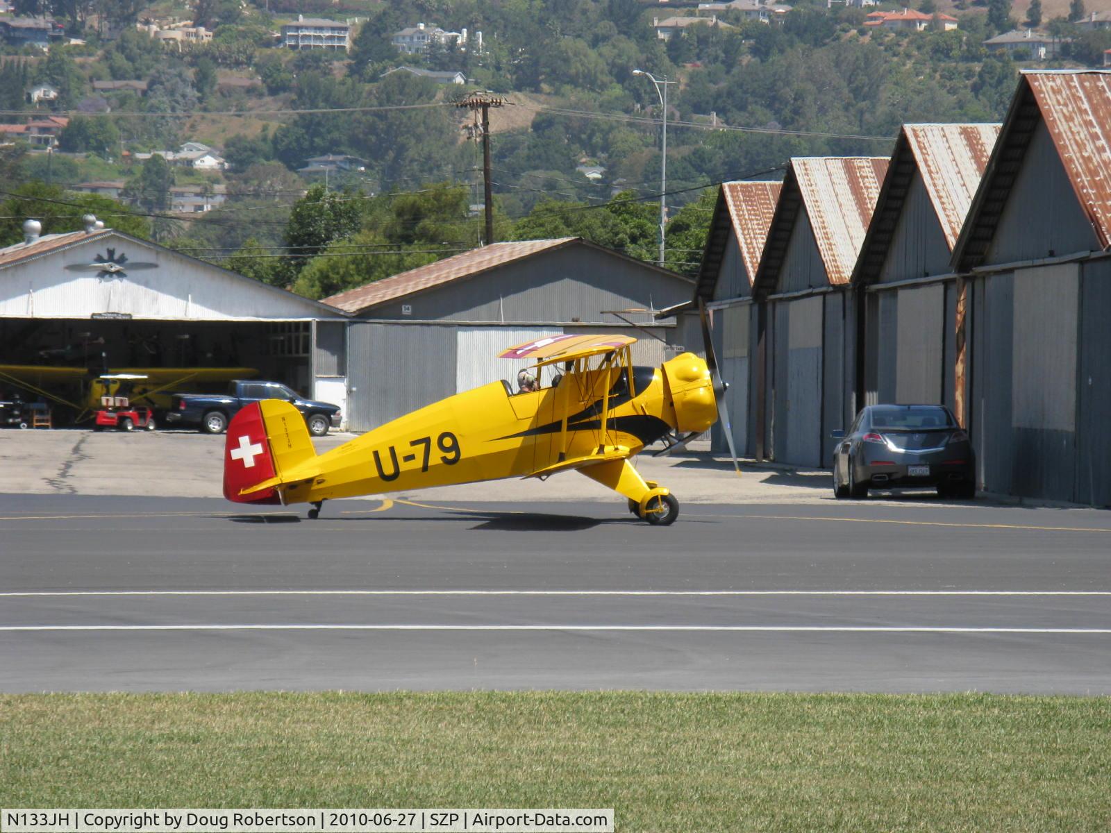 N133JH, 1940 Bucker Bu-133C Jungmeister C/N 26, 1940 Dornier Werke BU 133 Bucker JUNGMEISTER, Siemens-Halske SH 14 A-4 seven cylinder radial 160 Hp, taxi