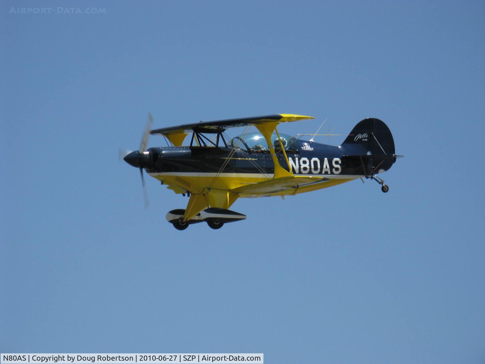 N80AS, 1992 Pitts S-2B Special C/N 5244, 1992 Pitts Aerobatics S-2C, Lycoming AEIO-540, on final Rwy 22