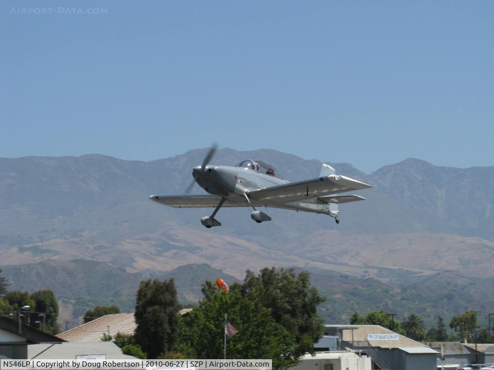 N546LP, Vans RV-8 C/N 82726, 2007 Obrien VAN's RV-8, Lycoming IO-360EXP 180 Hp, takeoff climb Rwy 22