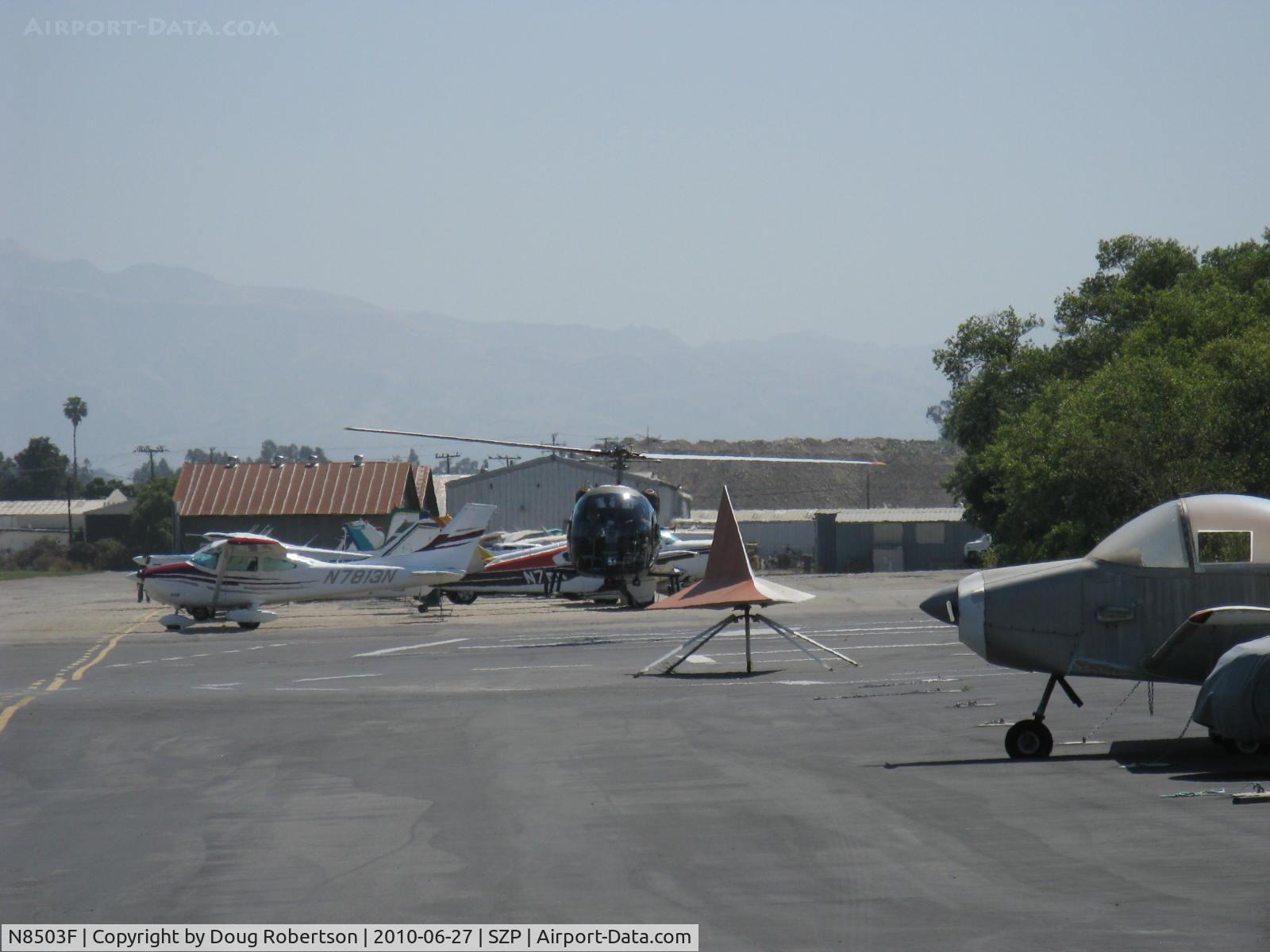 N8503F, 1965 Bell 47G-4 C/N 3350, 1965 Bell 47G, Lycoming VO-540 305 Hp, hover to landing