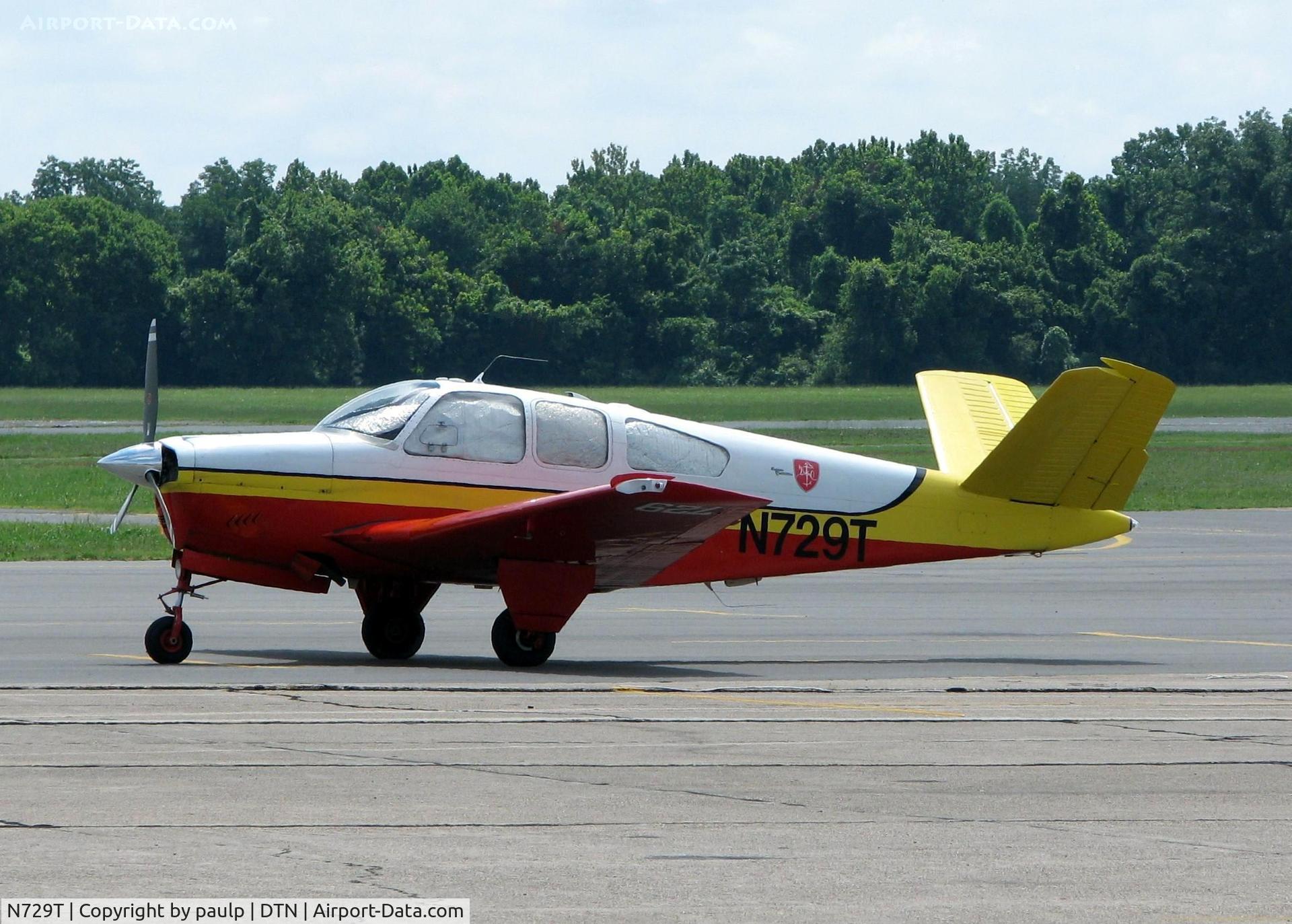 N729T, 1964 Beech S35 Bonanza C/N D-7690, At Shreveport's Downtown Airport.