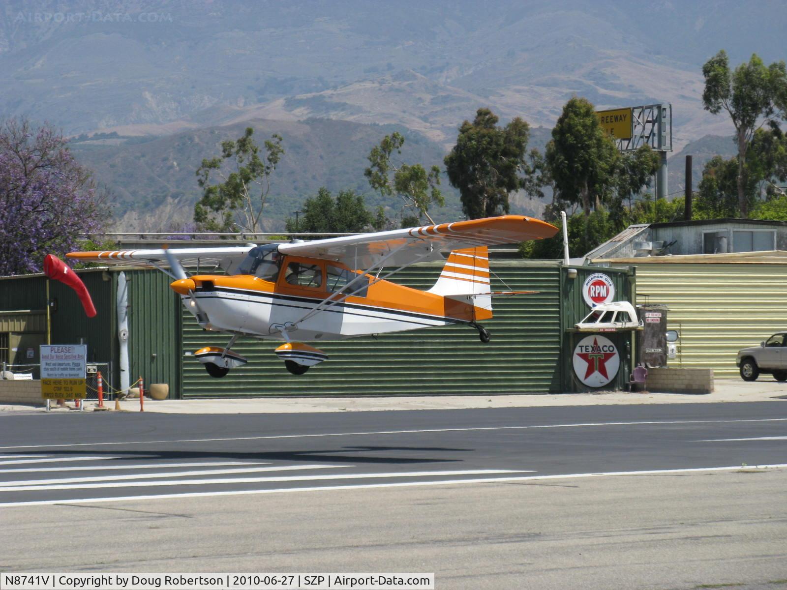 N8741V, 1975 Bellanca 7GCBC C/N 849-75, 1975 Bellanca 7GCBC CITABRIA, Lycoming O-320-A2B 150 Hp, landing Rwy 22