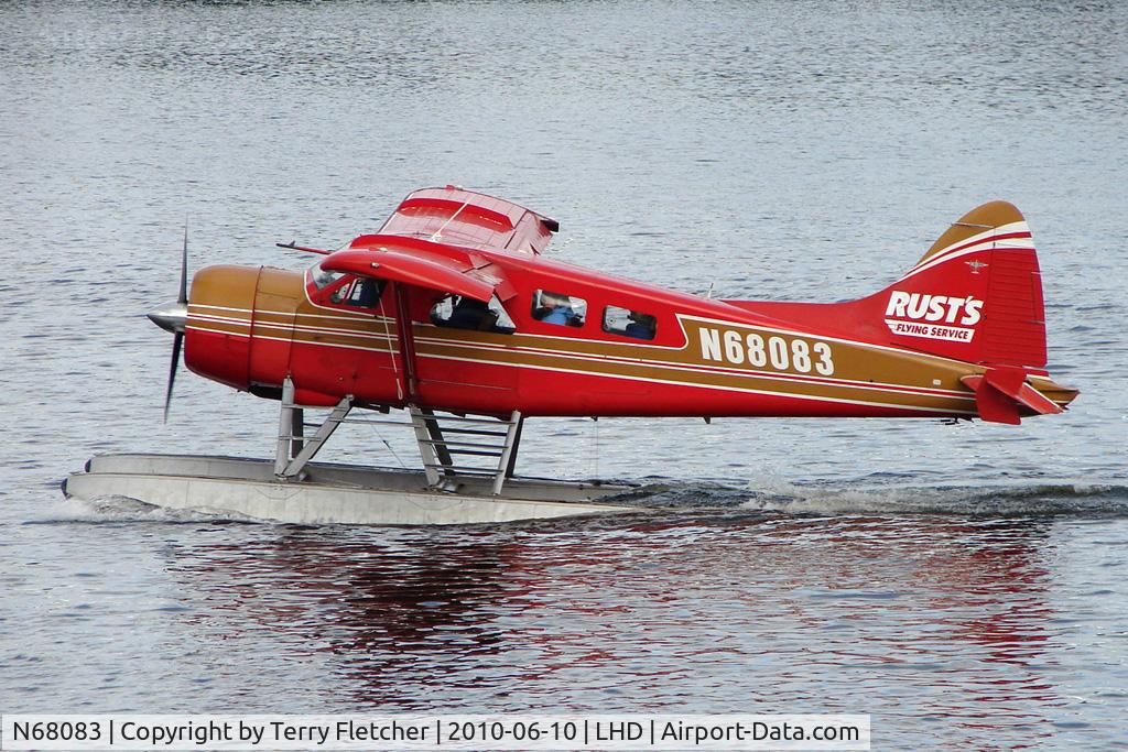 N68083, 1958 De Havilland Canada DHC-2 Beaver Mk.I C/N 1254, 1958 Dehavilland BEAVER DHC-2 MK.1, c/n: 1254 of Rusts Flying Services on Lake Hood
