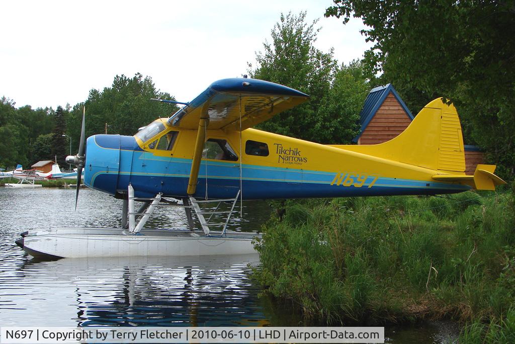 N697, De Havilland Canada DHC-2 Beaver Mk.1 C/N 697, Dehavilland-kenmore DHC-2, c/n: 697 on Lake Hood