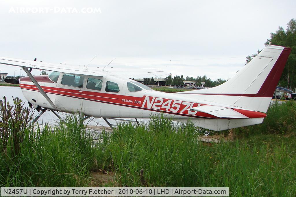 N2457U, 1974 Cessna U206F Stationair C/N U20602378, 1974 Cessna U206F, c/n: U20602378 on Lake Hood