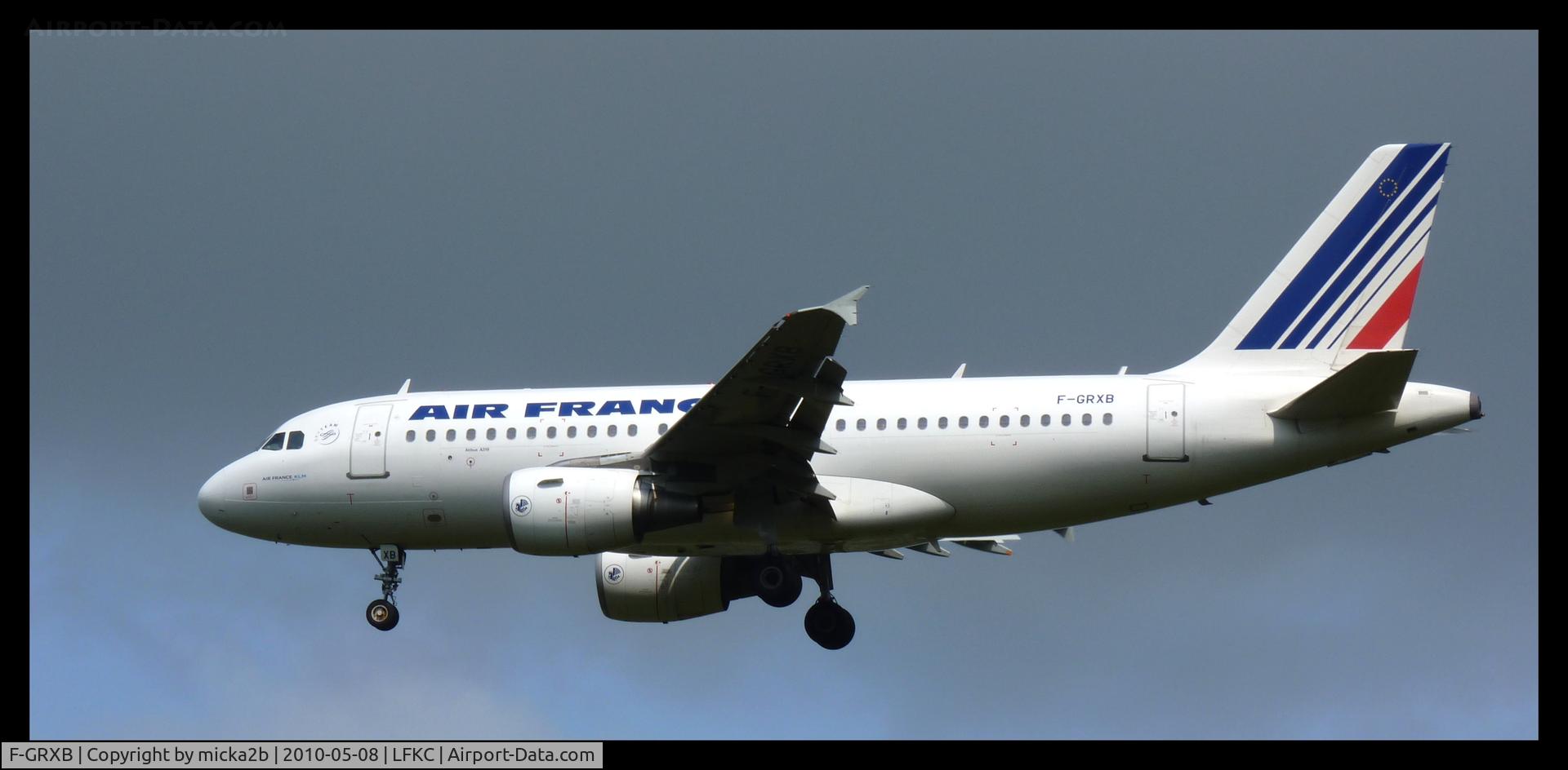 F-GRXB, 2001 Airbus A319-111 C/N 1645, Landing in 36.