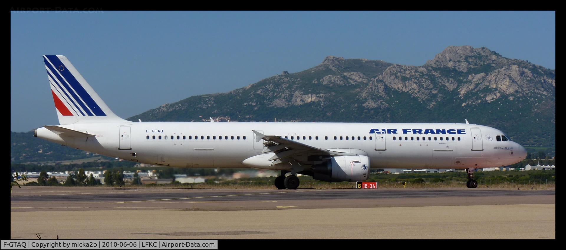 F-GTAQ, 2008 Airbus A321-211 C/N 3399, Departure to 36 for Take Off.