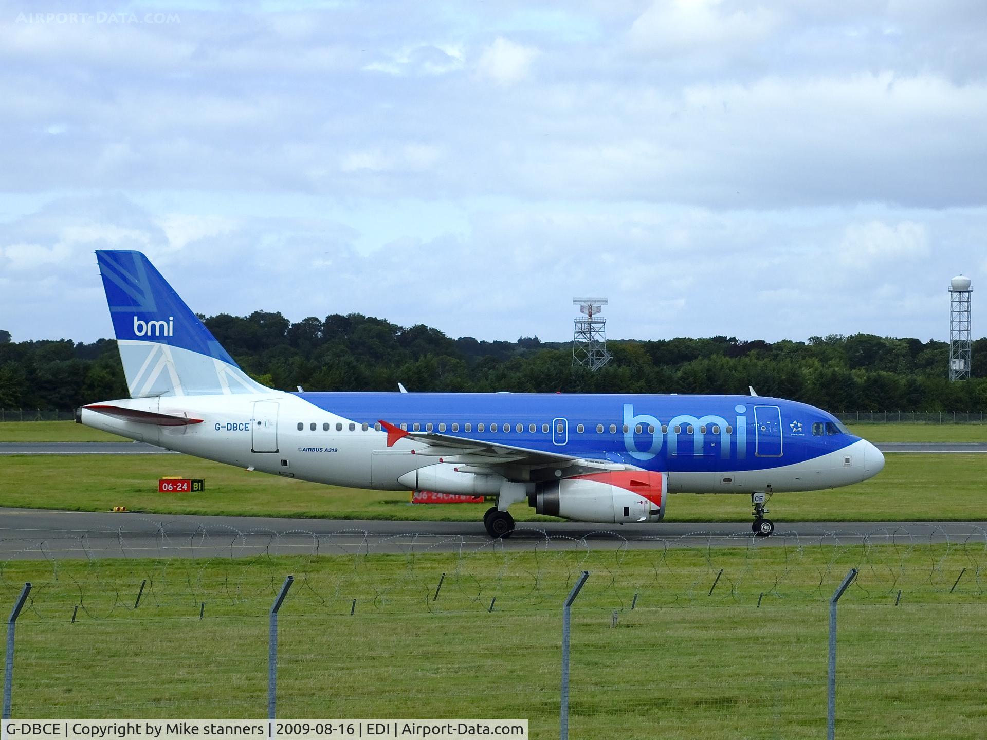 G-DBCE, 2005 Airbus A319-131 C/N 2429, BMI A319 Arrives at EDI From LHR