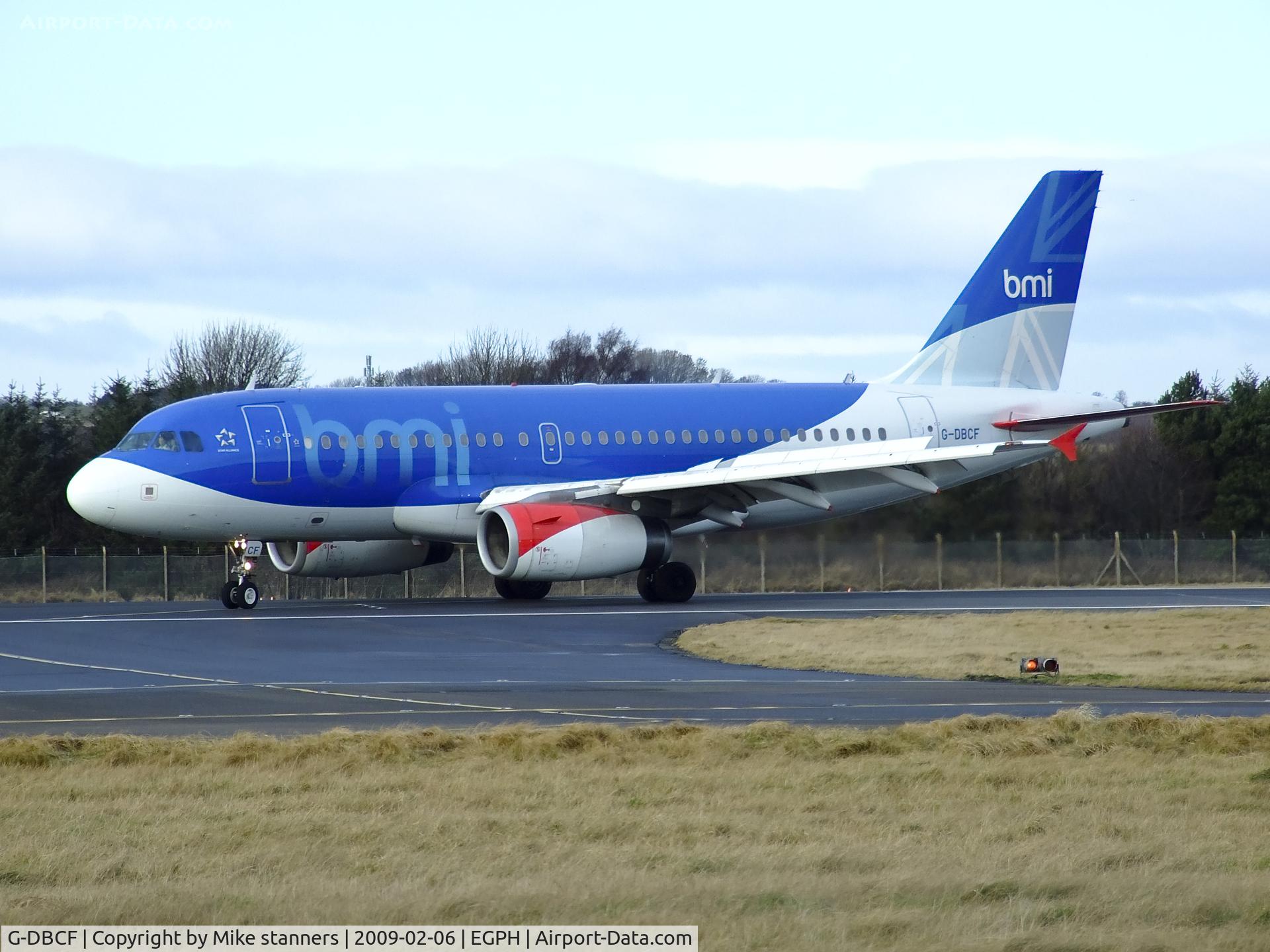 G-DBCF, 2005 Airbus A319-131 C/N 2466, BMI A319 Arrives on runway 24 from LHR