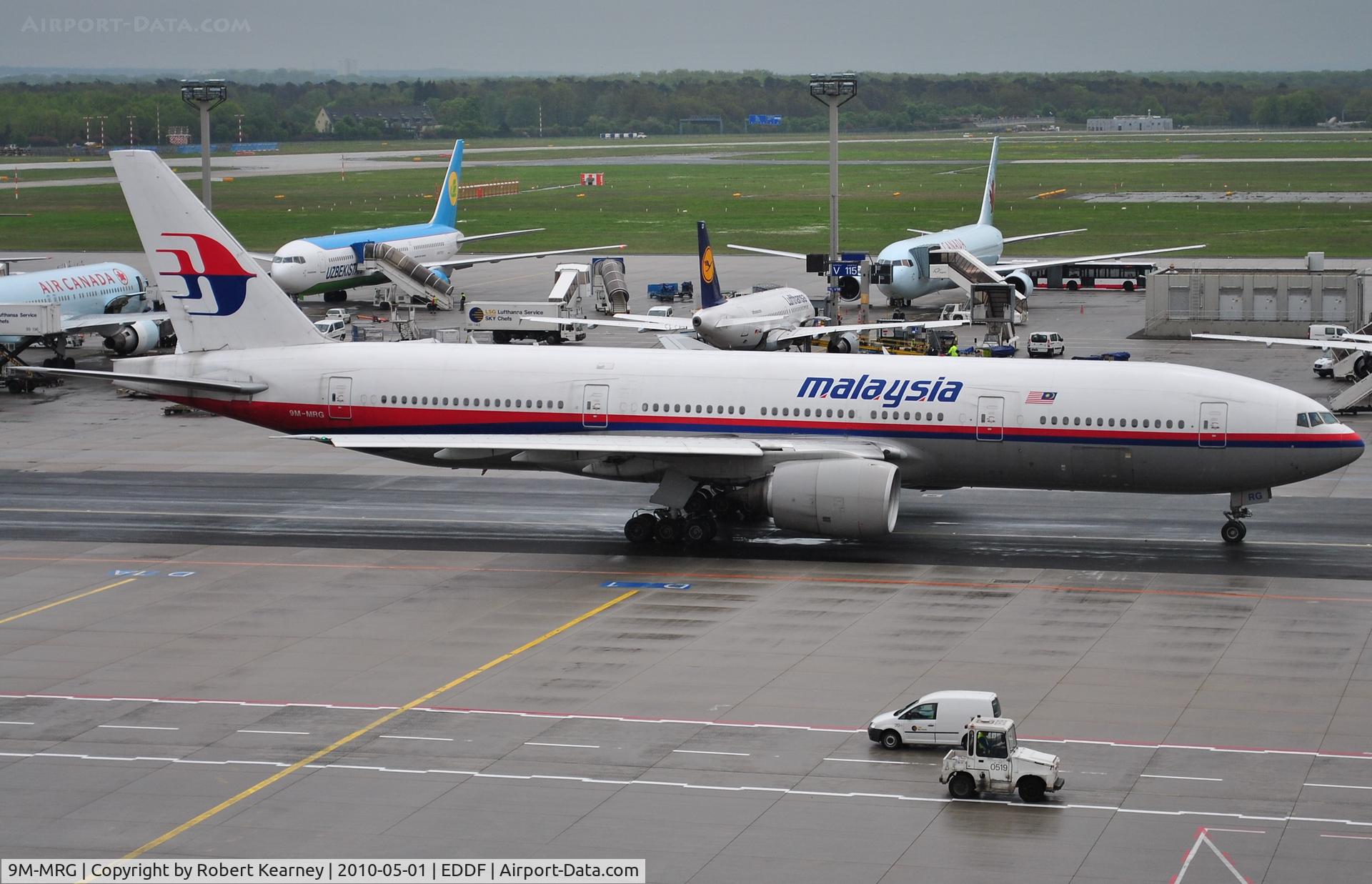 9M-MRG, 1998 Boeing 777-2H6/ER C/N 28414, Heavy Malaysia B777 prepares to make the long journey home