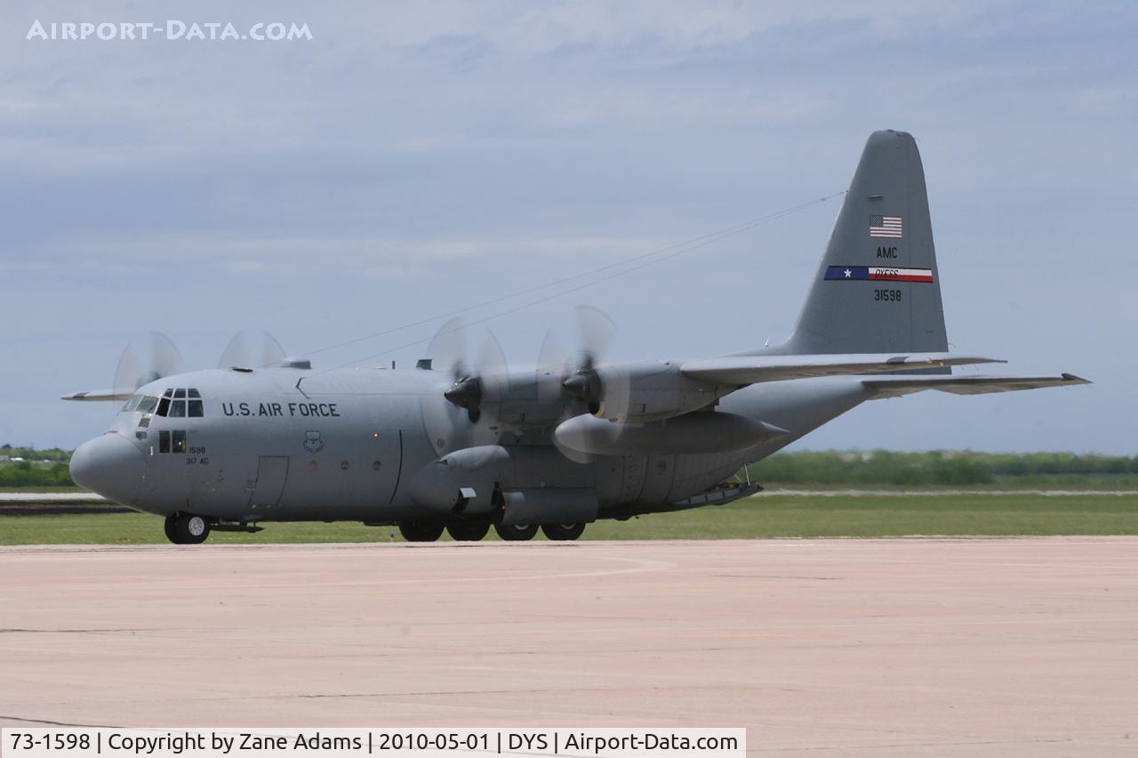 73-1598, 1973 Lockheed C-130H Hercules C/N 382-4573, At the B-1B 25th Anniversary Airshow - Big Country Airfest, Dyess AFB, Abilene, TX