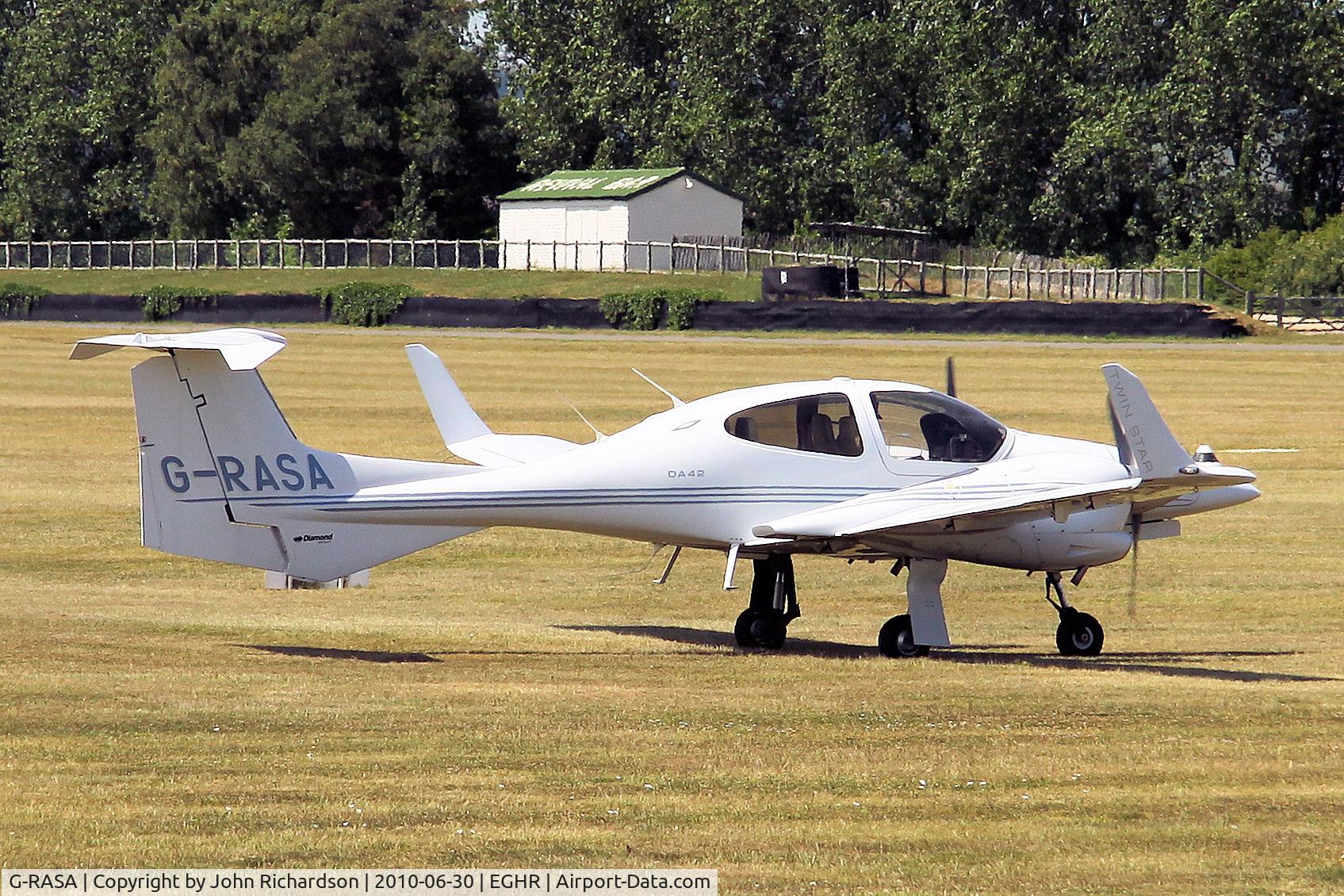 G-RASA, 2006 Diamond DA-42 Twin Star C/N 42.144, Departing Goodwood