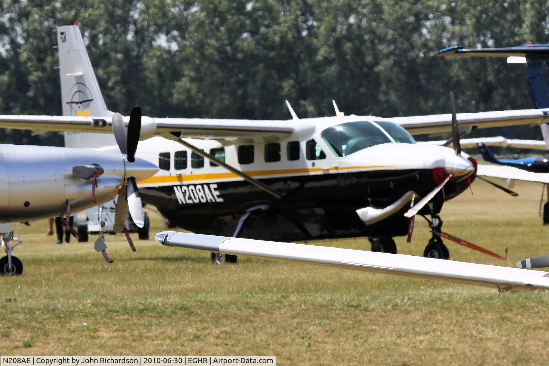 N208AE, 2010 Cessna 208B Grand Caravan C/N 208B2164, Parked at Goodwood