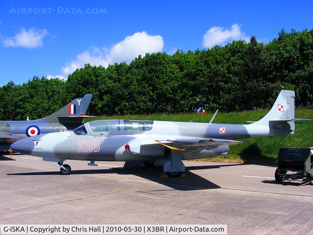 G-ISKA, 1978 PZL-Mielec TS-11 Iskra C/N 1H-1018, recently repainted in Polish Air Force colours and wearing the serial 1018
