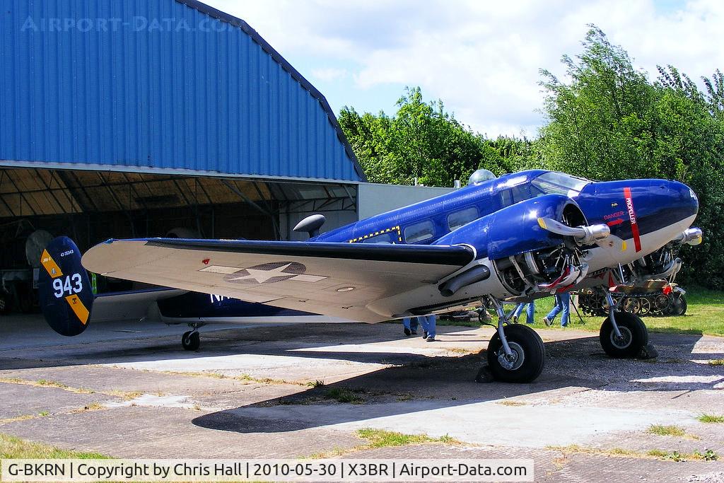 G-BKRN, 1952 Beech D18S C/N CA-75, being restored to flying condition by Beech Restorations at Bruntingthorpe