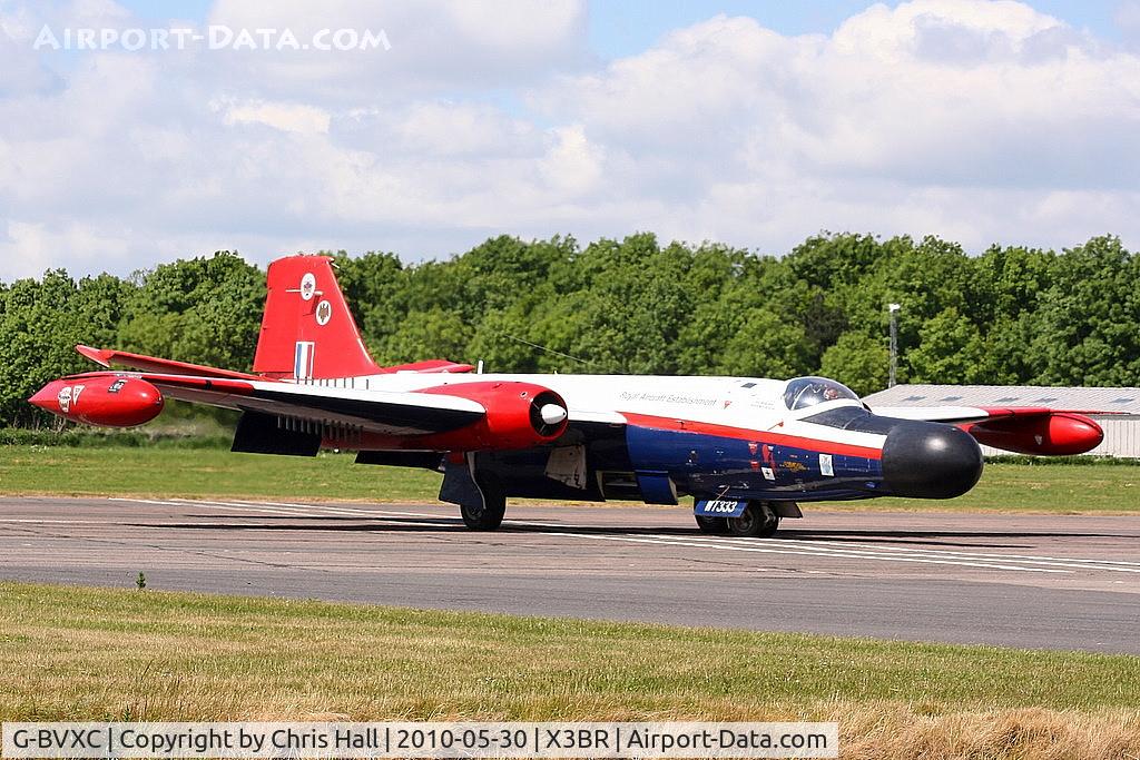 G-BVXC, 1956 English Electric Canberra B(I)8/B.6 Mod C/N EEP71470, backtracking up the runway after its fast taxy run